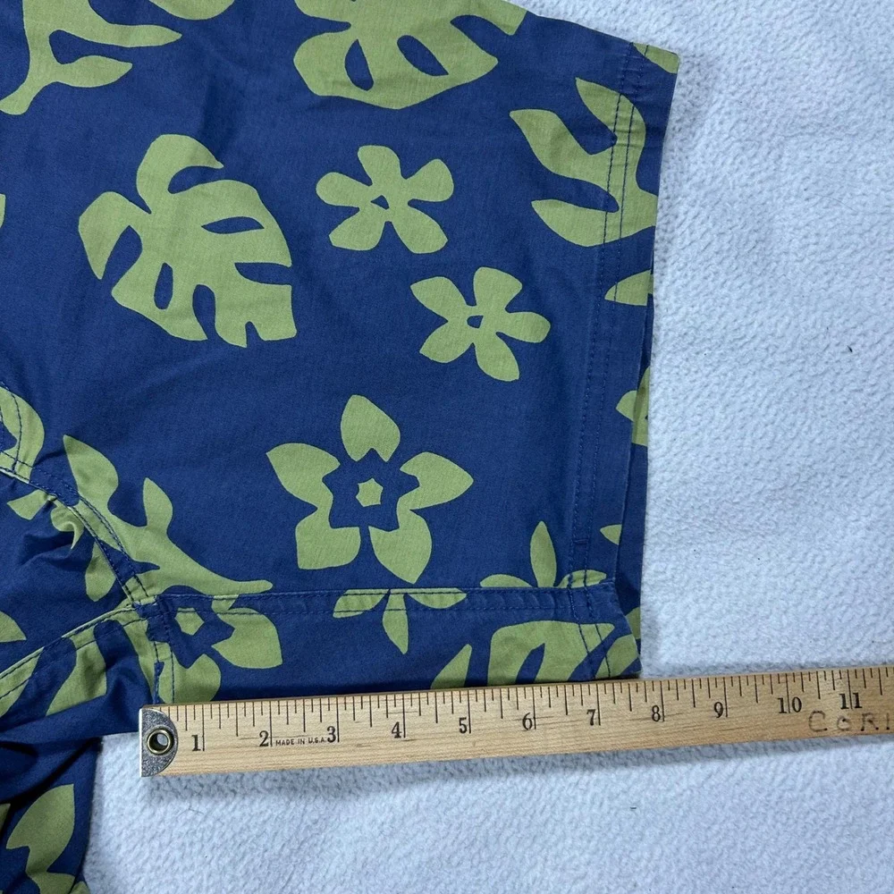 Kanvas by Katin Board Shorts Mens 32 Navy Blue Green Floral Tropical Heritage